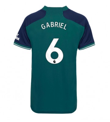 Arsenal Gabriel Magalhaes #6 Replika Tredjetrøje Dame 2023-24 Kortærmet